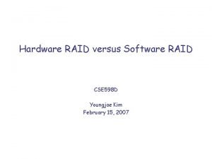 Raid 0 software vs hardware