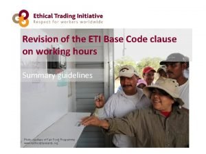 Eti base code working hours