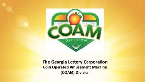 Coam license for sale