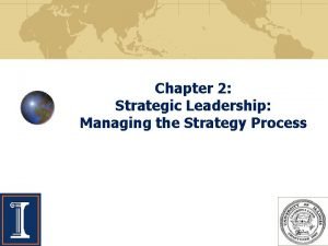 Chapter 2 Strategic Leadership Managing the Strategy Process