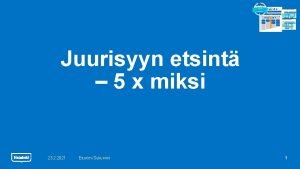 5x miksi esimerkki