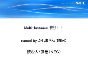 A On the Relation Between MultiInstance Learning and