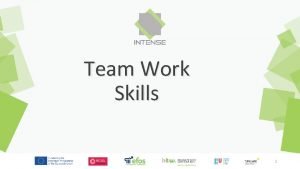 Teamwork learning objectives
