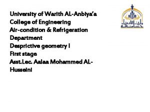 University of Warith ALAnbiyaa College of Engineering Aircondition