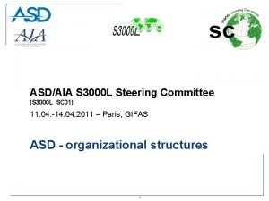 ASDAIA S 3000 L Steering Committee S 3000