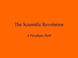 Scientific revolution effects