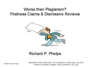 Worse than Plagiarism Firstness Claims Dismissive Reviews Richard