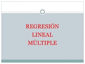 Regresin Regresin