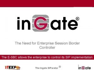 Enterprise session border controller