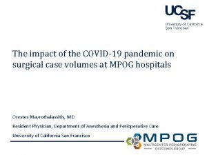 The impact of the COVID19 pandemic on surgical