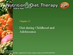 Eating a balanced diet during childhood and adolescence