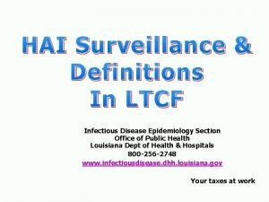 Hai surveillance Hai surveillance