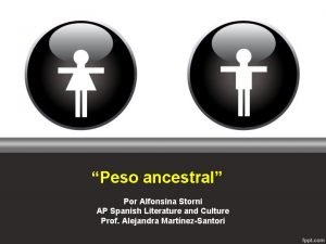 Peso ancestral Peso ancestral