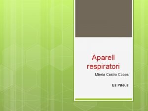 Aparell respiratori Mireia Castro Cobos Es Piteus Laparell