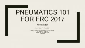 Pneumatics 101
