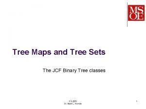 Binary search tree map