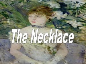 The necklace by guy de maupassant poster