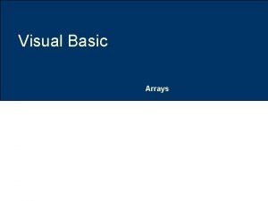 Visual basic