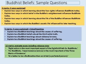 Buddhist belief