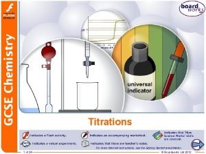 Titrations 1 of 24 Boardworks Ltd 2012 2