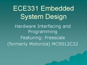 Hardware interfacing in embedded system