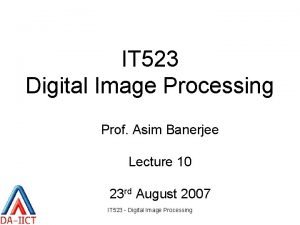 Digital path in image processing