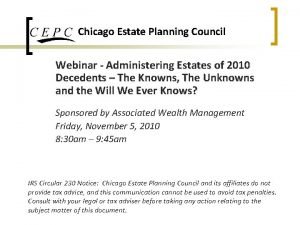 Chicago estate planning council
