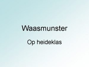 Waasmunster Op heideklas Een OostVlaamse gemeente OostVlaanderen in