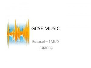 Gcse music edexcel