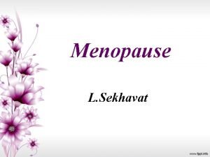 Menopause definition