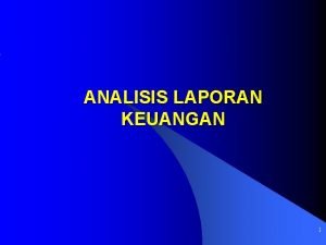 Kerangka analisis laporan keuangan