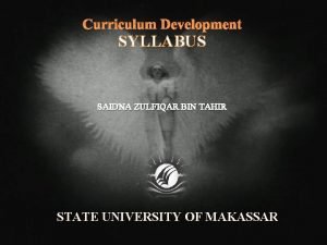 Process oriented syllabus