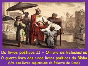 Os livros poticos II O livro de Eclesiastes