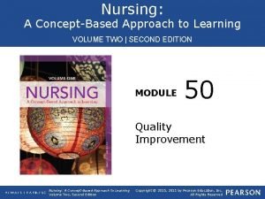 Nursing A ConceptBased Approach to Learning VOLUME TWO