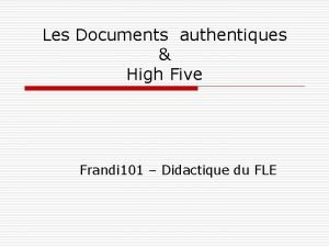 Document authentique exemple