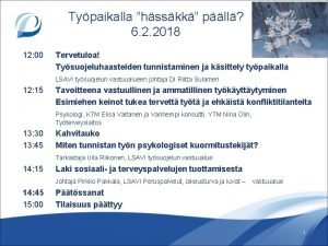 Typaikalla hsskk pll 6 2 2018 12 00