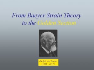 Baeyer strain