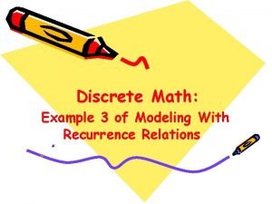 Recurrence discrete math