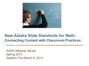 Alaska state standards math