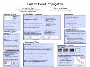 Particle Belief Propagation Alexander Ihler David Mc Allester