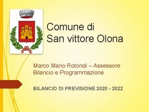 Comune di San vittore Olona Marco Mario Rotondi