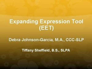 Expanding expression tool visual