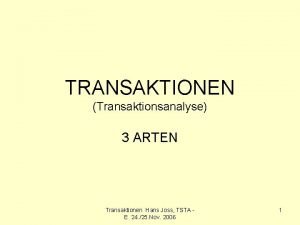 Gekreuzte transaktion