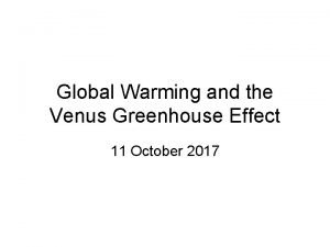 Global warming venus
