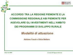 Accordo tra banche finanziatrici Accordo tra banche finanziatrici