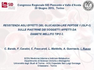Congresso Regionale SID Piemonte e Valle dAosta 20