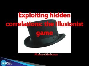 The illusionist game