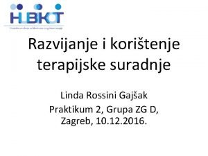 Linda rossini gajšak