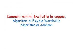 Floyd algoritmo