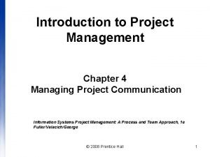 Project communication matrix